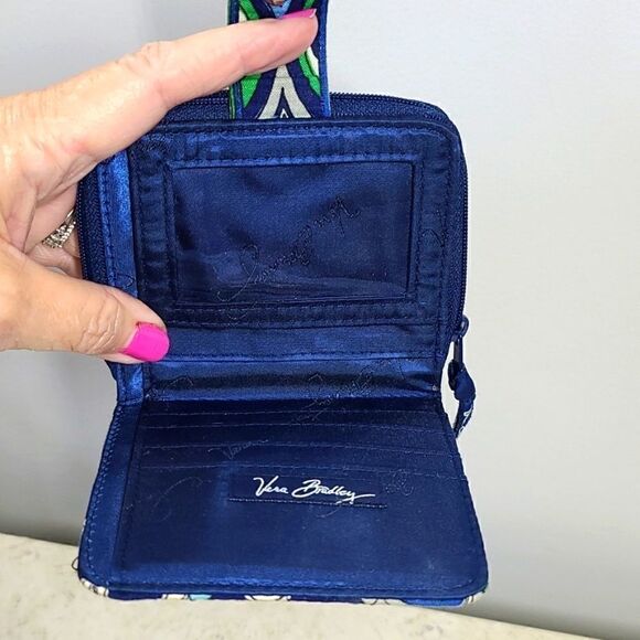 Vera Bradley "Mediterranean Blue" Wallet - Picture 4 of 5